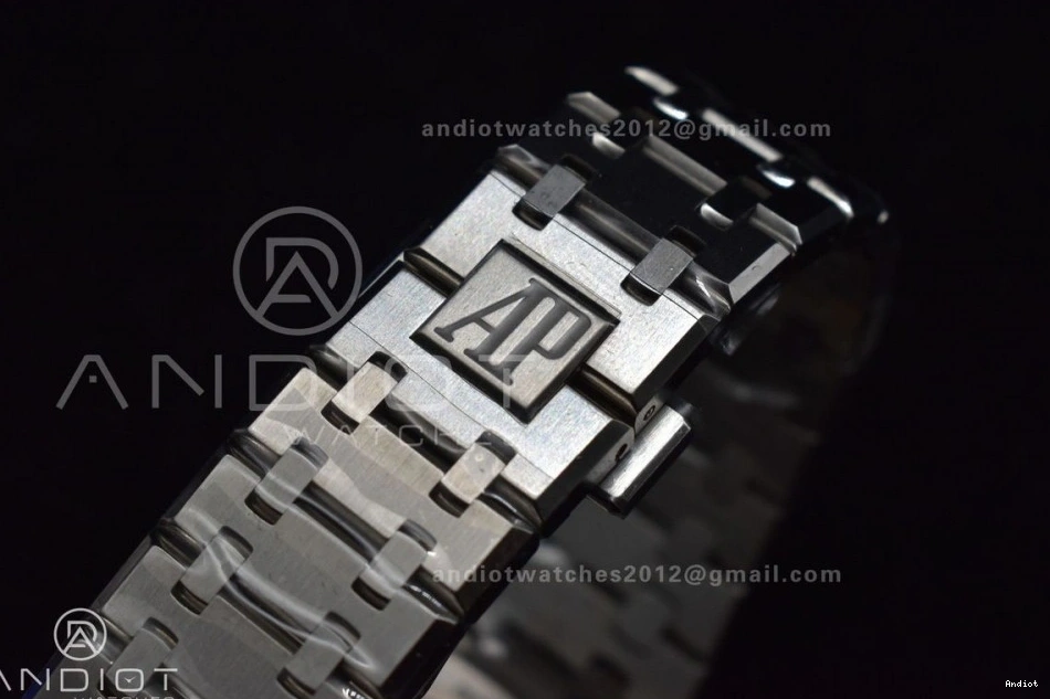 A4302 Super Royal Best SS on Clone 1:1 Dial APSF Blue 15500 Edition Oak Textured Bracelet 41mm SS 0507